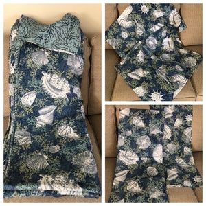 Nautical Queen Size 5 Piece Bedding Set